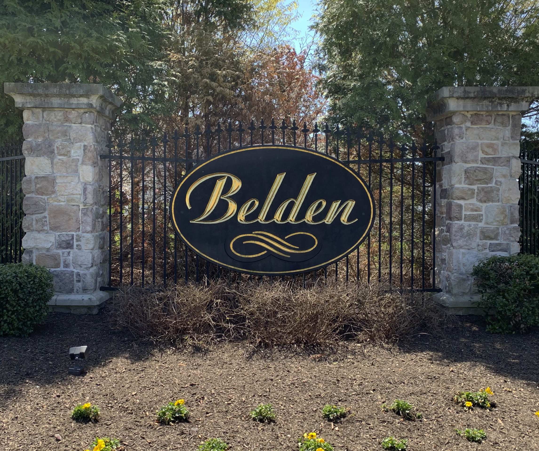 Belden Entry Sign