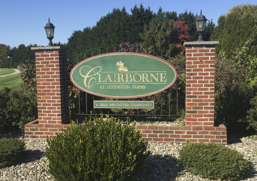 Clairborne Entry Sign