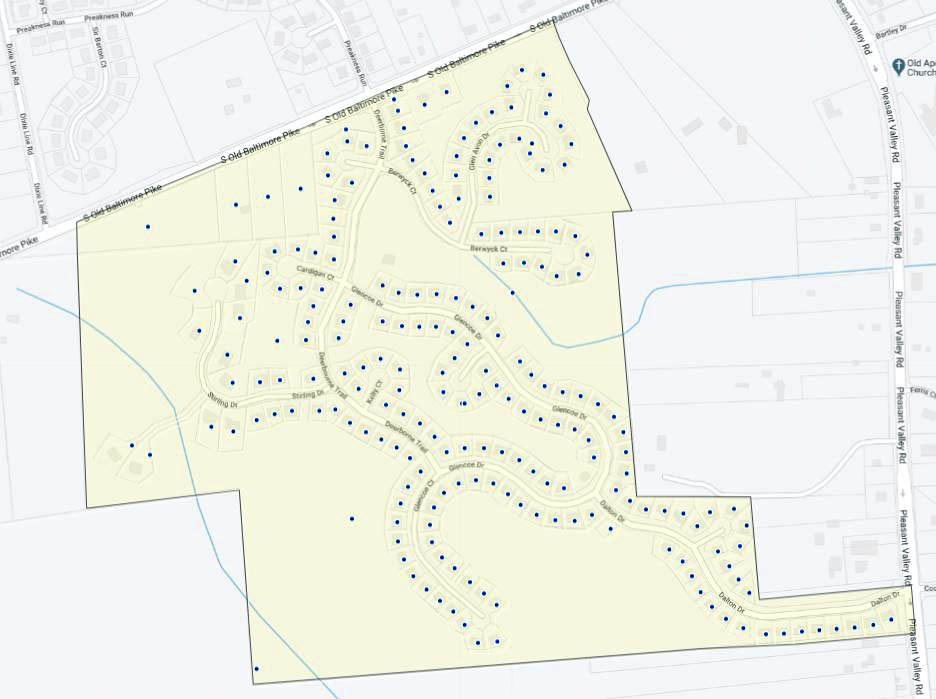 Deerborne Woods Map