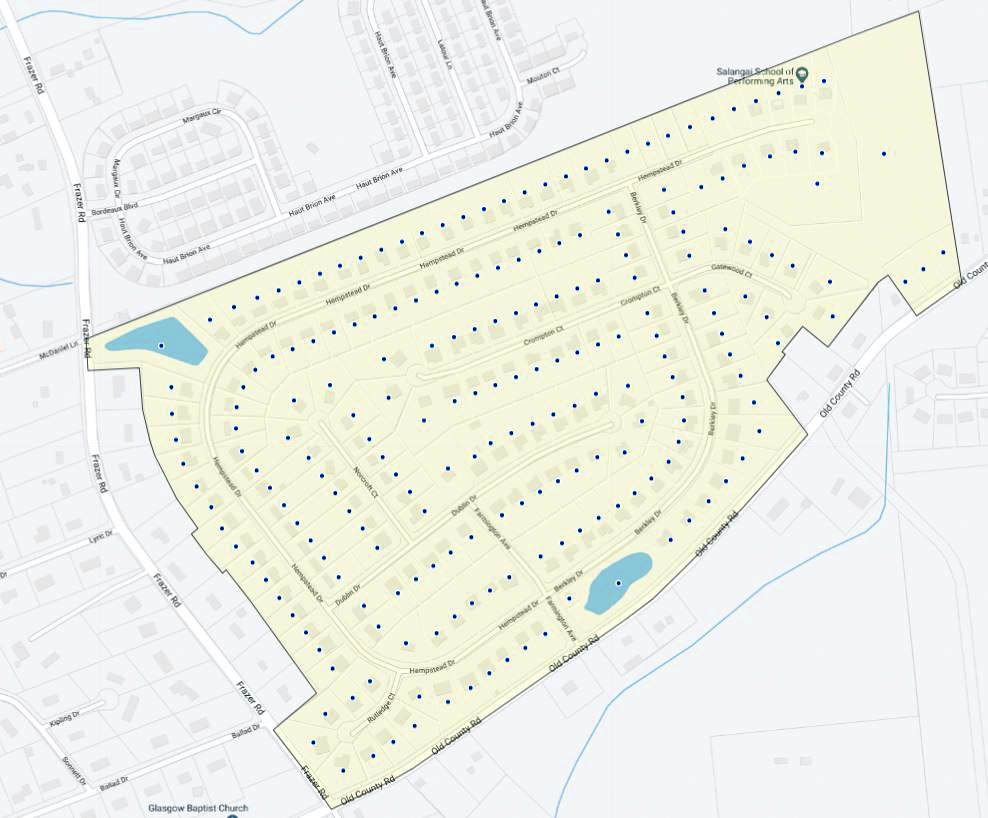 Estates at Farmington Map