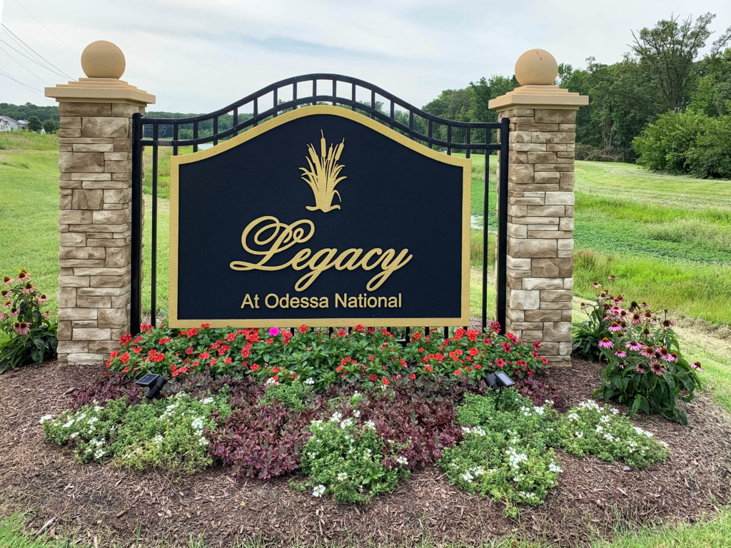 Legacy at Odessa National Entry Sign