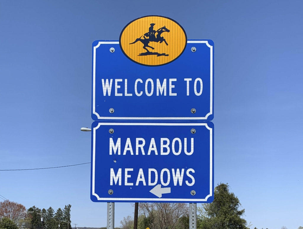 Marabou Meadows Entry Sign