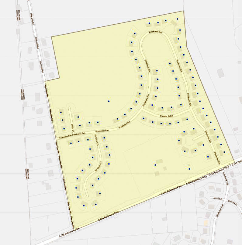 Old Post Farm Map