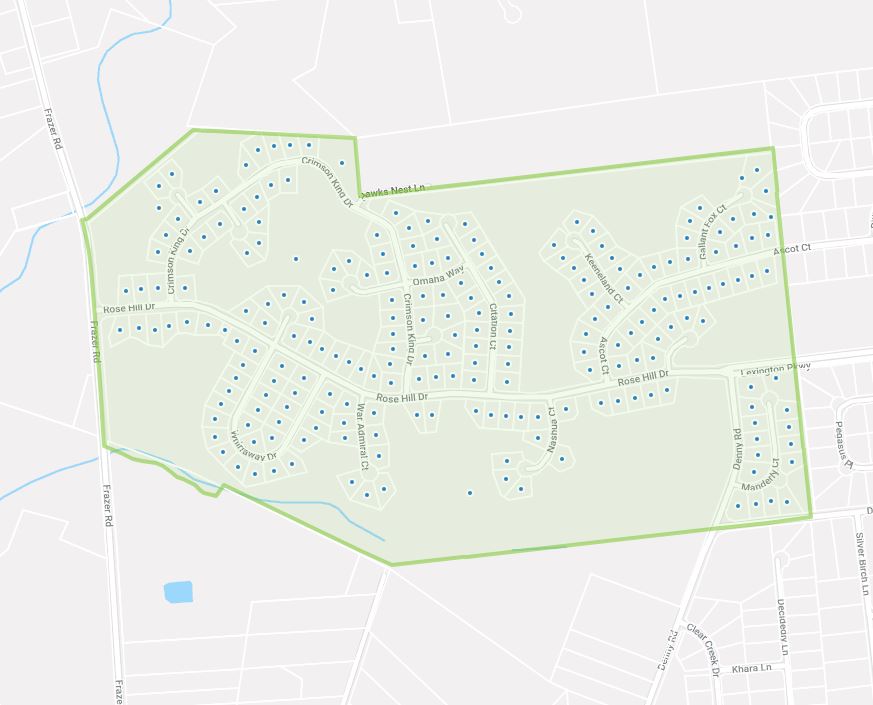 Rose Hill at Lexington Farms Map