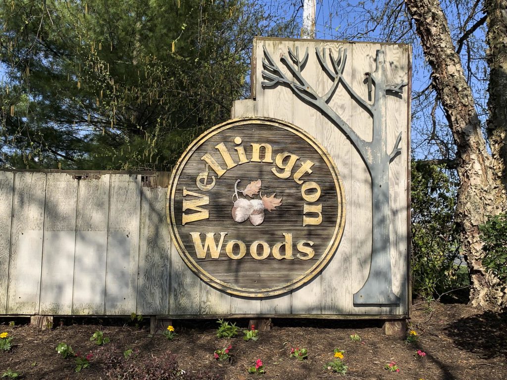 Wellington Woods Entry Sign