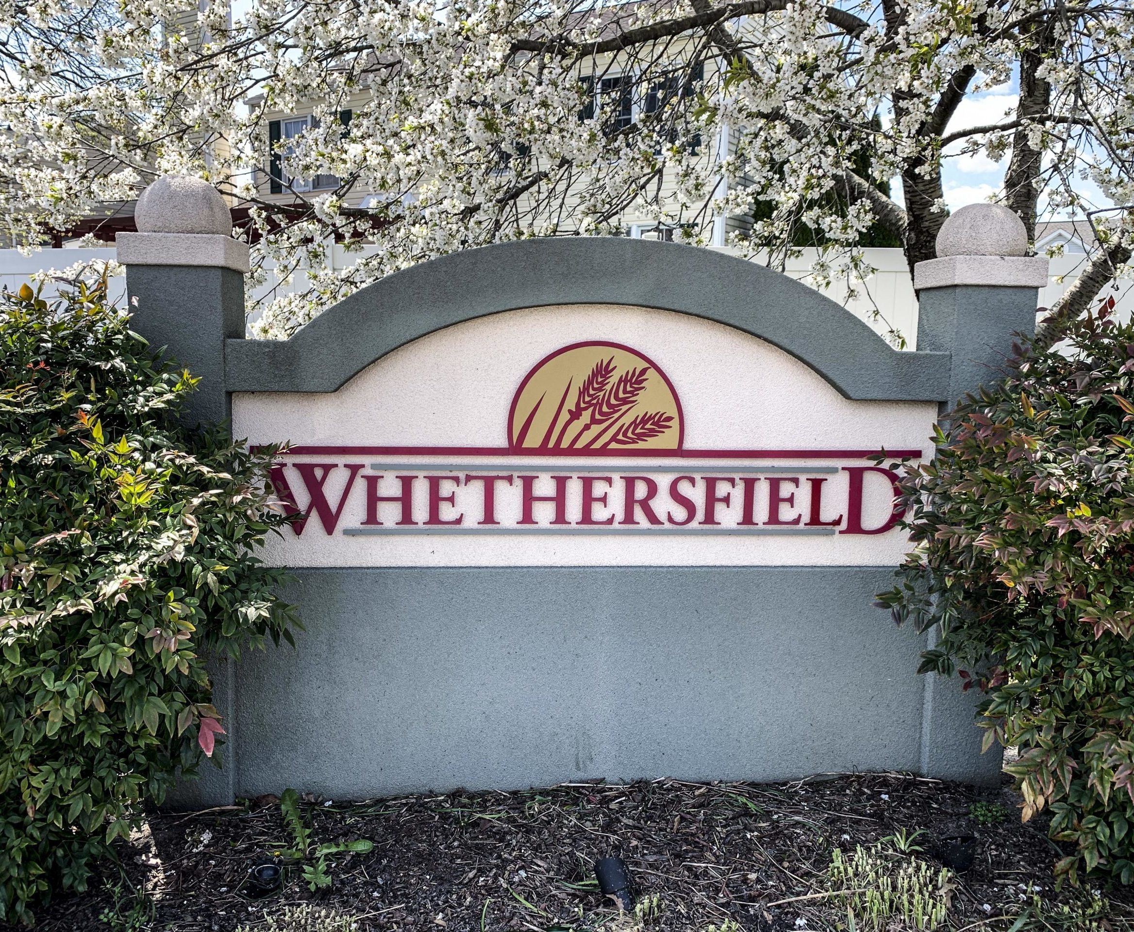 Whethersfield Entry Sign