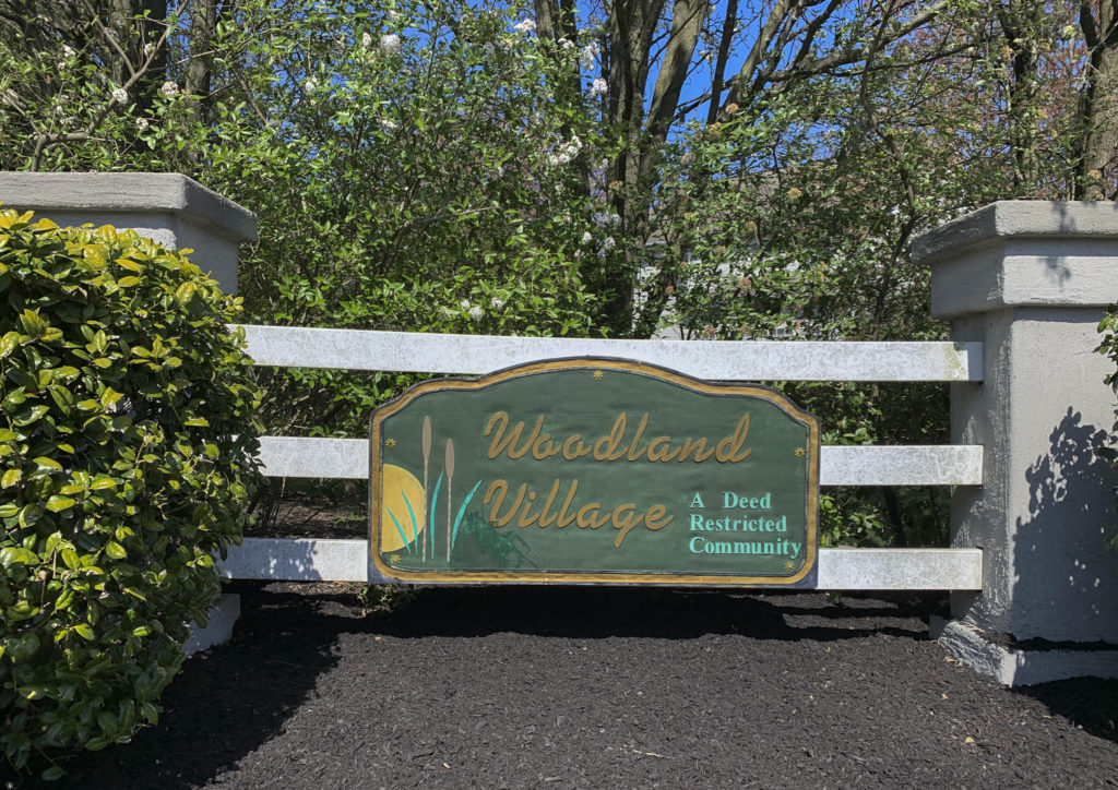 Woodland Village Entry Sign