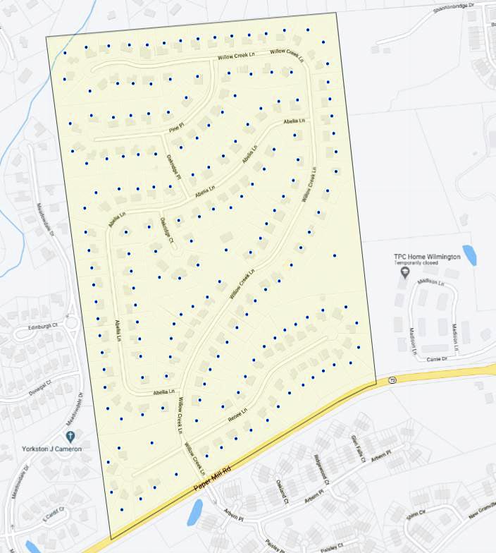 Chestnut Valley Map