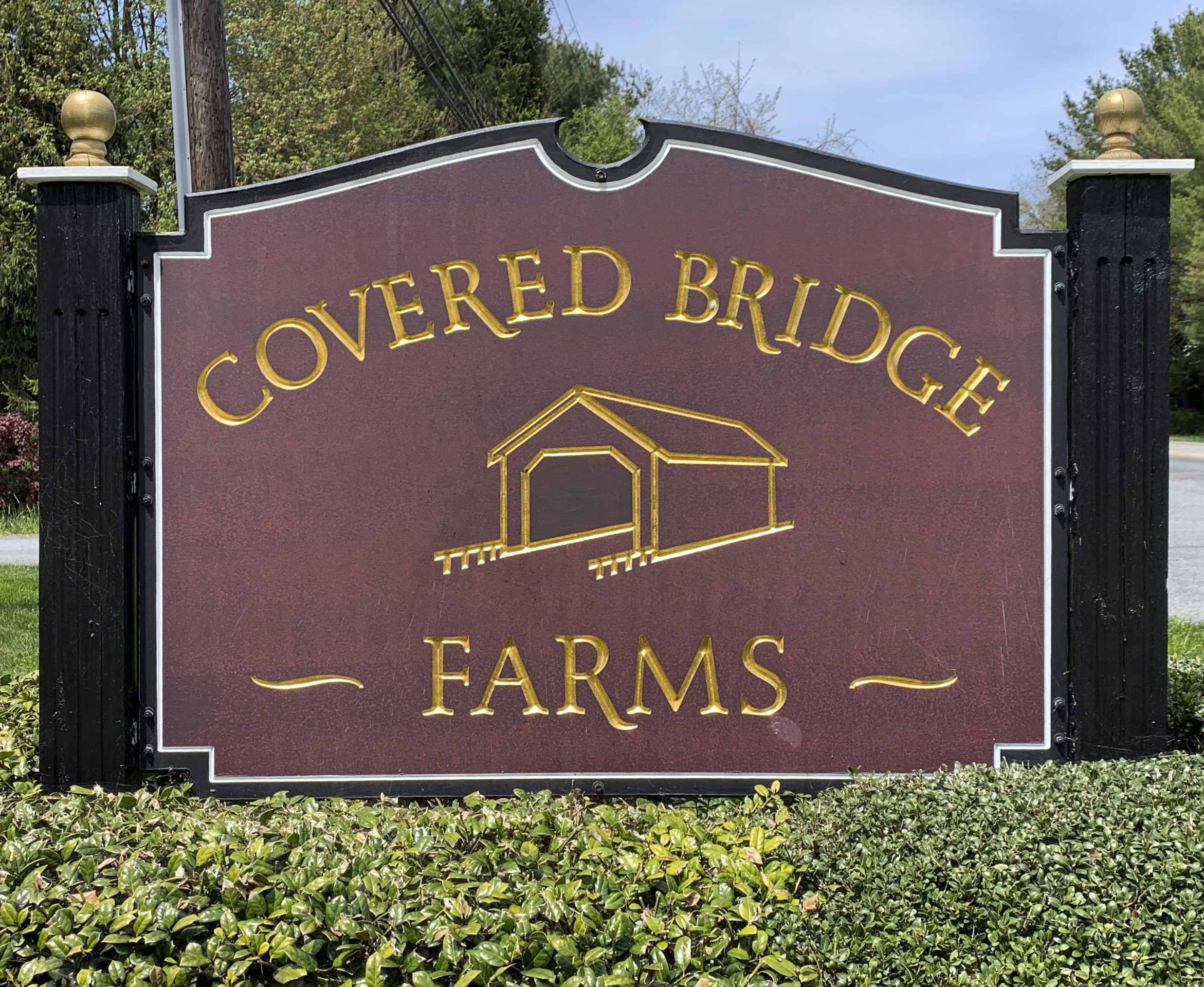 Covered Bridge Farms Entry Sign
