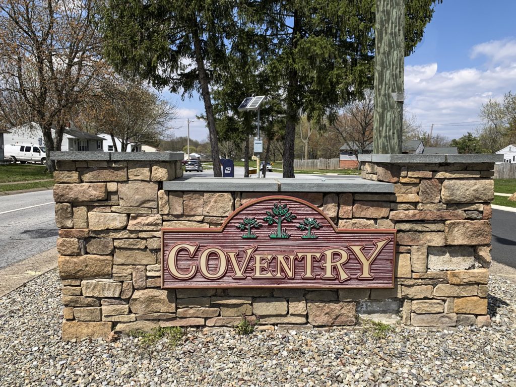 Coventry Entry Sign